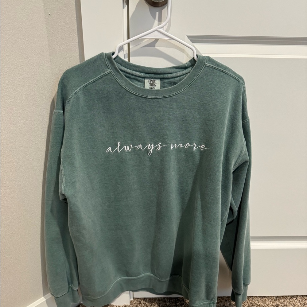 Comfort Colors Always More Sage Green Women's Crewneck